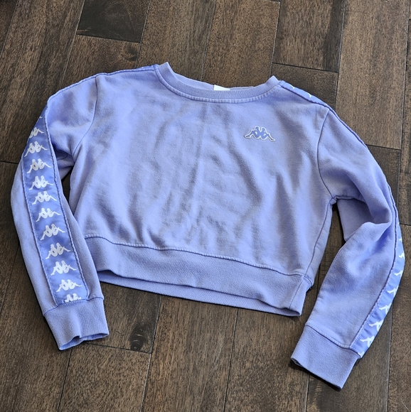 Kappa Lavender Pullover Cropped Sweatshirt - Small - Picture 1 of 8